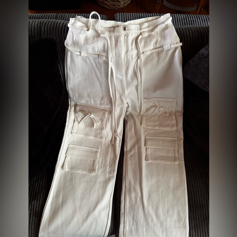 Sabo Skirt White High Rise Jeans
